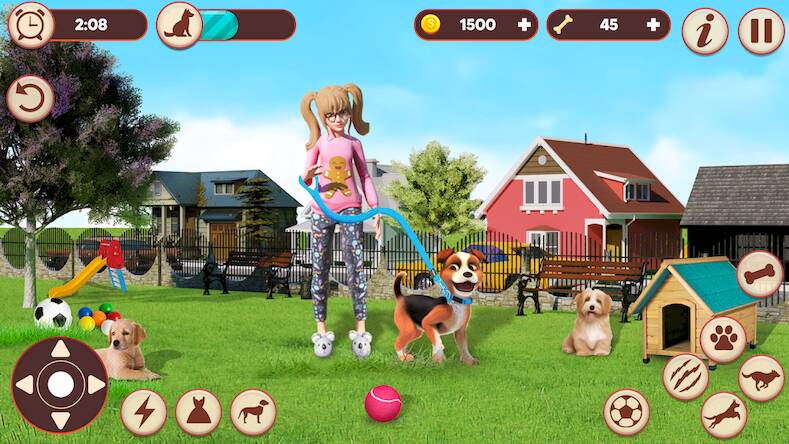 Скачать Игра для симулятора собак (Взлом на монеты) версия 2.1.2 apk на Андроид