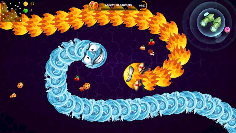 Скачать Snake Worms .io: Fun Game Zone (Взлом на деньги) версия 2.3.7 apk на Андроид