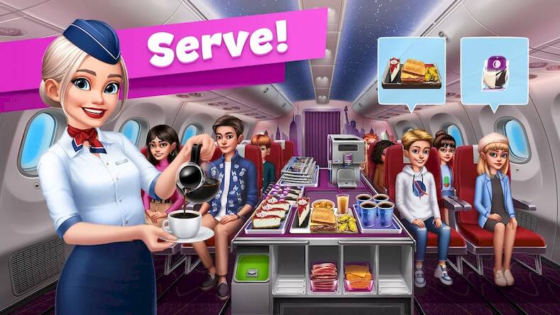 Скачать Airplane Chefs - Cooking Game (Взлом на монеты) версия 0.6.9 apk на Андроид