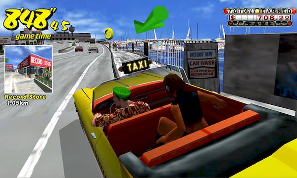 Скачать Crazy Taxi Classic (Взлом на монеты) версия 2.1.3 apk на Андроид