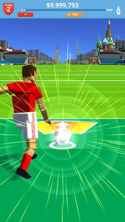Скачать Soccer Kick (Взлом на деньги) версия 0.9.2 apk на Андроид