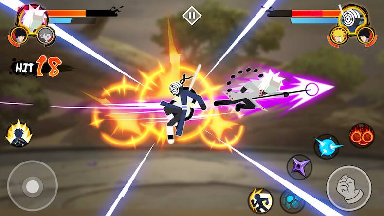 Скачать Stickman Ninja - 3v3 Battle (Взлом открыто все) версия 2.3.9 apk на Андроид