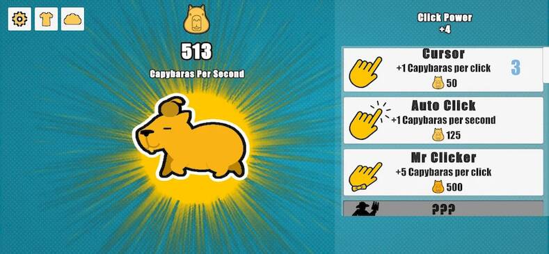 Скачать Capybara Clicker (Взлом на монеты) версия 1.4.1 apk на Андроид