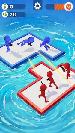 Скачать War of Rafts: бой на плотах (Взлом на монеты) версия 0.8.5 apk на Андроид