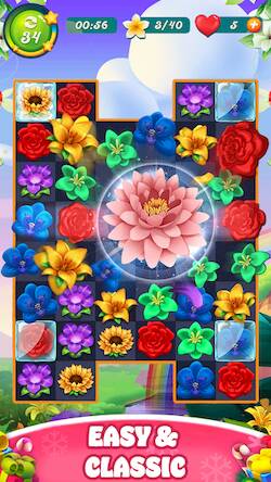 Скачать Bloom Rose - Match 3 Puzzles (Взлом на монеты) версия 2.9.4 apk на Андроид