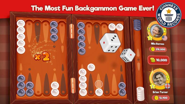 Скачать Backgammon Stars: Board Game (Взлом на монеты) версия 0.5.8 apk на Андроид