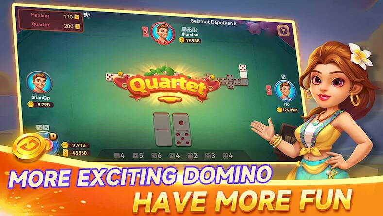 Скачать Duole Domino-Gaple QiuQiu Slot (Взлом на монеты) версия 1.8.8 apk на Андроид