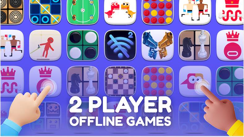 Скачать Игры без интернета на двоих 2 (Взлом на монеты) версия 1.7.2 apk на Андроид