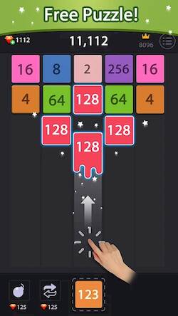Скачать Merge block-2048 puzzle game (Взлом на деньги) версия 0.2.4 apk на Андроид