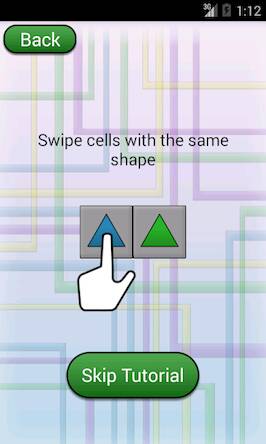 Скачать Shape Swipe (Взлом на монеты) версия 0.5.4 apk на Андроид