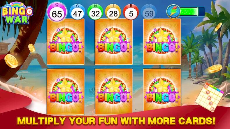 Скачать Bingo War -Bingo Games At Home (Взлом открыто все) версия 2.2.4 apk на Андроид