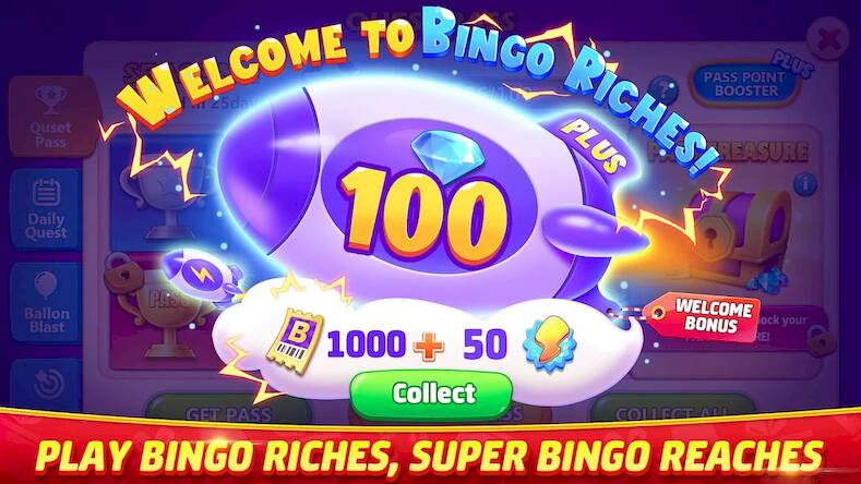 Скачать Bingo Riches - BINGO game (Взлом на деньги) версия 1.9.2 apk на Андроид