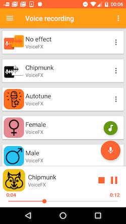 Скачать VoiceFX — изменение голоса с п (Взлом открыто все) версия 0.3.3 apk на Андроид