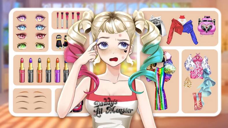 Скачать Anime Fashion Princess Dressup (Взлом открыто все) версия 1.8.1 apk на Андроид