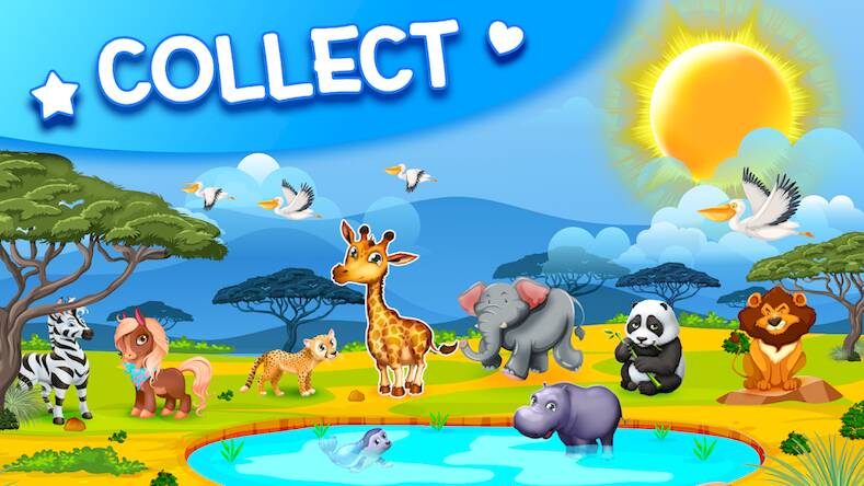 Скачать Merge Animals Zoo: Животные (Взлом открыто все) версия 1.7.1 apk на Андроид