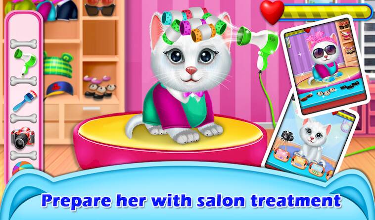 Скачать My Kitty Salon Makeover Games (Взлом на деньги) версия 0.4.6 apk на Андроид