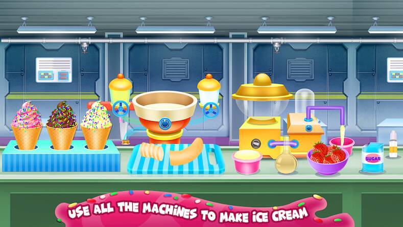 Скачать Fantasy Ice Cream Factory (Взлом на монеты) версия 0.4.6 apk на Андроид
