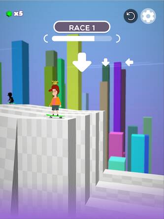 Скачать Skater Racing 3D (Взлом на монеты) версия 2.8.4 apk на Андроид