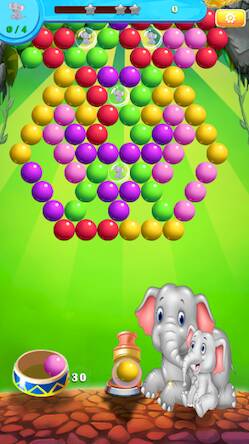 Скачать Elephant Bubble Shooter (Взлом на деньги) версия 2.6.2 apk на Андроид