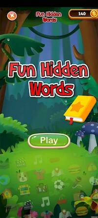Скачать Fun Hidden Words (Взлом на монеты) версия 1.1.1 apk на Андроид