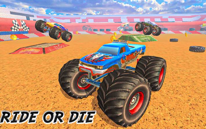 Скачать Monster Truck : Dirt Stunts (Взлом открыто все) версия 2.7.6 apk на Андроид