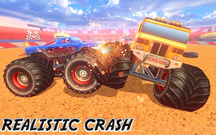Скачать Monster Truck : Dirt Stunts (Взлом открыто все) версия 2.7.6 apk на Андроид