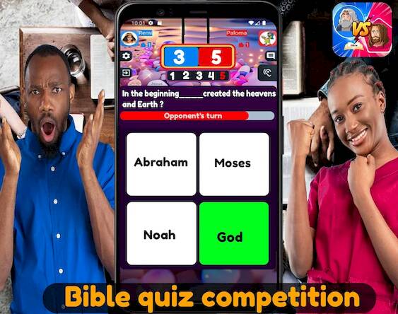 Скачать Bible quiz competition (Взлом открыто все) версия 1.8.6 apk на Андроид