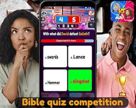 Скачать Bible quiz competition (Взлом открыто все) версия 1.8.6 apk на Андроид