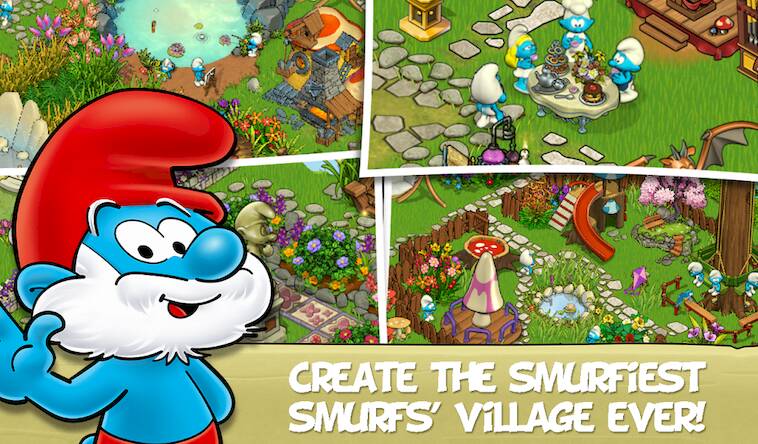 Скачать Smurfs and the Magical Meadow (Взлом на монеты) версия 2.6.2 apk на Андроид