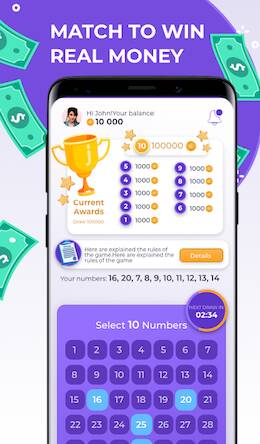 Скачать Make money with Lucky Numbers (Взлом на монеты) версия 1.7.9 apk на Андроид