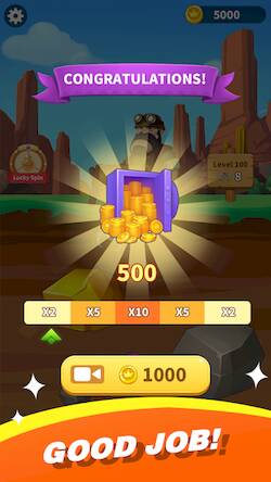 Скачать Gold Miner (Взлом на деньги) версия 2.4.6 apk на Андроид