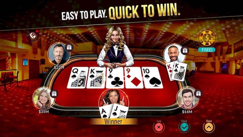 Скачать Zynga Poker ™  (Взлом открыто все) версия 1.2.5 apk на Андроид