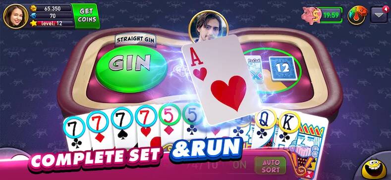 Скачать Gin Rummy Plus: Fun Card Game (Взлом открыто все) версия 0.4.2 apk на Андроид