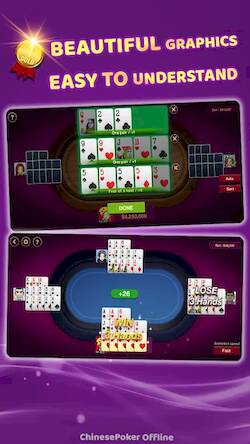 Скачать Chinese Poker Offline (Взлом на монеты) версия 2.6.7 apk на Андроид