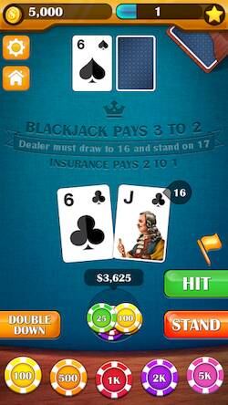 Скачать Blackjack Showdown: 21 Duel (Взлом на монеты) версия 2.9.3 apk на Андроид
