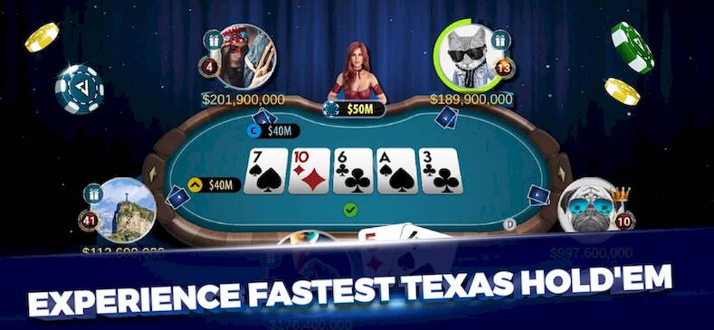 Скачать Velo Poker - Texas Holdem Game (Взлом на монеты) версия 1.9.5 apk на Андроид