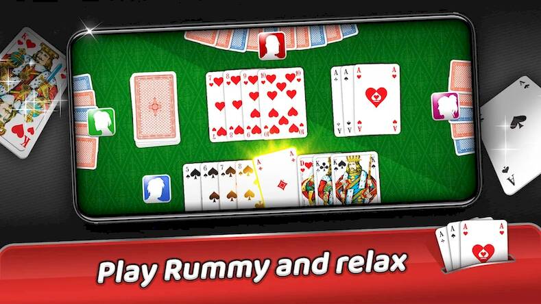 Скачать Rummy - offline card game (Взлом на монеты) версия 0.4.4 apk на Андроид