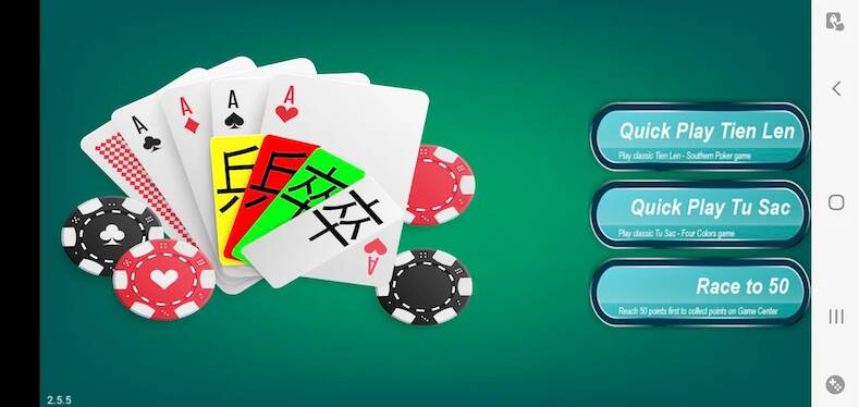 Скачать Tien Len Poker (Взлом на деньги) версия 2.8.5 apk на Андроид