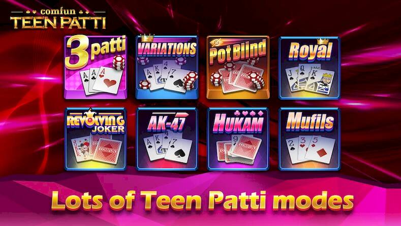 Скачать Teen Patti Comfun Card Online (Взлом на деньги) версия 0.4.3 apk на Андроид