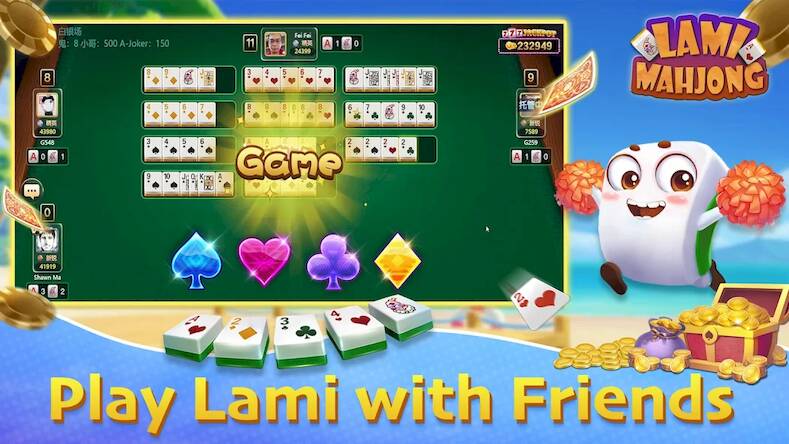 Скачать Lami Mahjong - 拉米麻将一起玩 (Взлом открыто все) версия 0.4.2 apk на Андроид