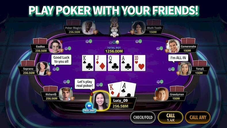 Скачать House of Poker - Texas Holdem (Взлом открыто все) версия 2.6.1 apk на Андроид