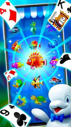 Скачать Пасьянс Косынка с Рыбками (Взлом на деньги) версия 1.8.3 apk на Андроид