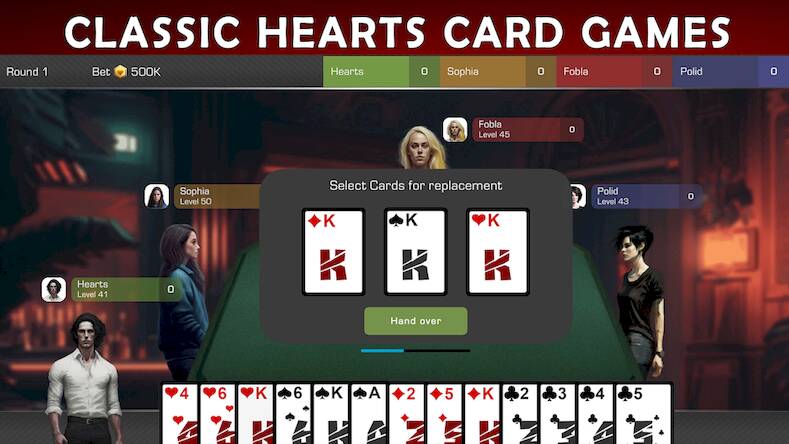 Скачать Hearts Online - Card Games (Взлом открыто все) версия 0.2.5 apk на Андроид