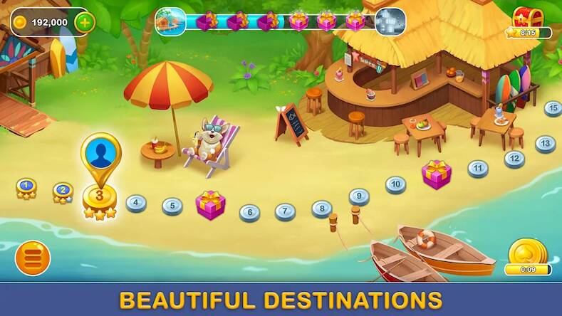Скачать Seaside Solitaire: Сard Games (Взлом открыто все) версия 0.8.3 apk на Андроид