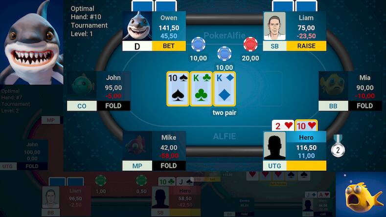 Скачать Offline Poker AI - PokerAlfie (Взлом на деньги) версия 0.5.9 apk на Андроид