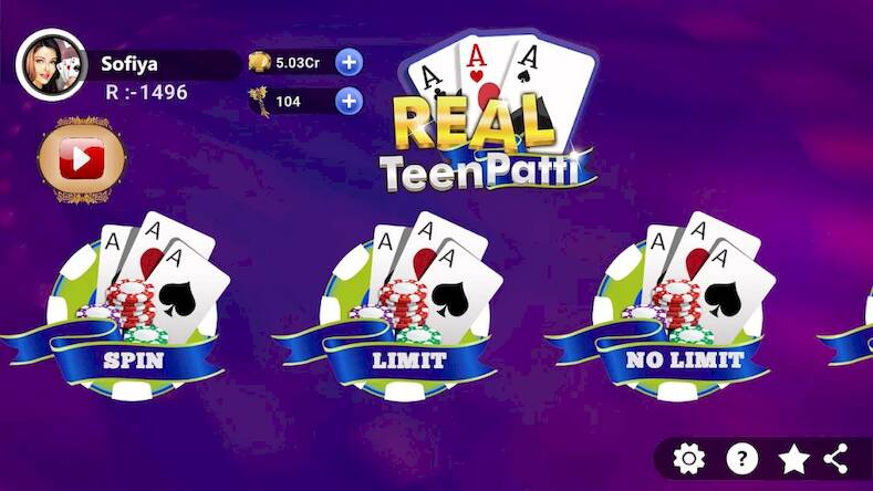 Скачать Real Teen Patti (Взлом на деньги) версия 0.9.7 apk на Андроид