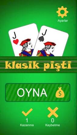 Скачать Klasik Pişti İnternetsiz (Взлом открыто все) версия 1.4.5 apk на Андроид