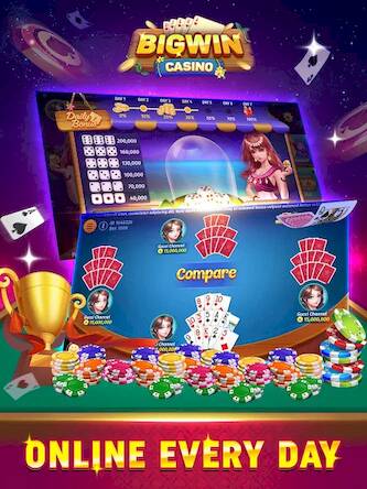 Скачать Big Win Casino - Tongits Pusoy (Взлом на деньги) версия 1.6.4 apk на Андроид