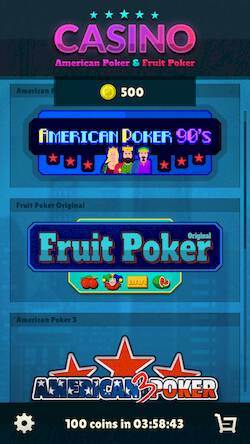 Скачать American Poker 90's Casino (Взлом на монеты) версия 1.6.8 apk на Андроид