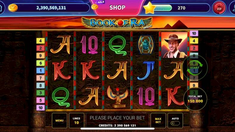 Скачать Book of Ra™ Deluxe Slot (Взлом на монеты) версия 1.8.6 apk на Андроид